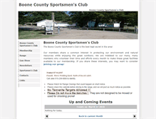 Tablet Screenshot of boonesportsmensclub.com